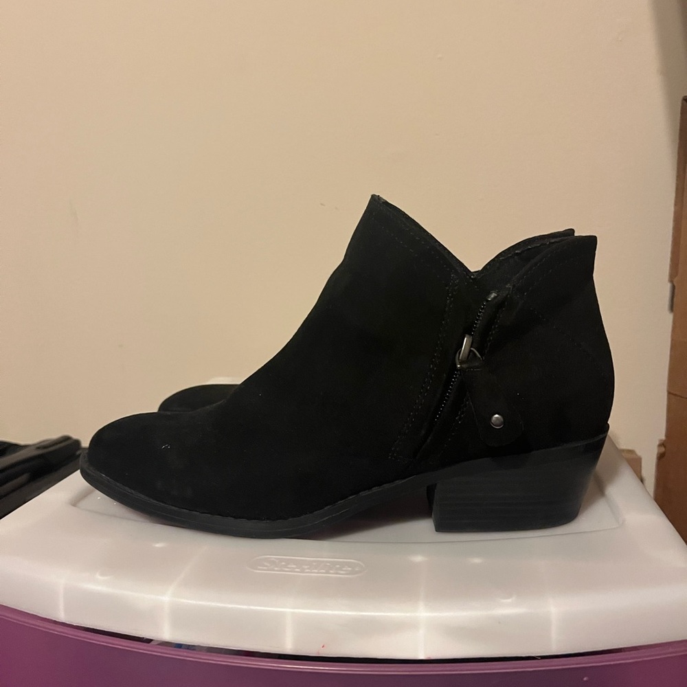 Black ankle boots